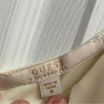 Guess π 2 For $10 Los Angeles White/Cream Chiffon Bodysuit Size Small Photo 3
