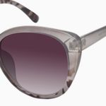 Nanette Lepore GREY ANIMAL CAT EYE SUNGLASSES Photo 10