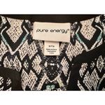 Pure Energy Nwt  Sleeveless Blouse Tribal Pattern Size OX (US 12) Photo 4