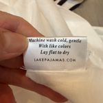 Lake Pajama Poplin Triple Tie Dress XXS NWOT White Photo 5