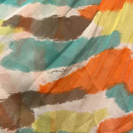 Milly $345 GOSSIP GIRL  GREEN WATERCOLOR SHIMMER SILK DRESS Sz 6 Photo 5