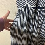 Anthropologie Celandine Hibiscus Cutwork Cotton Midi Dress Blue & White Size XS Photo 5