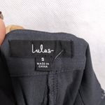 Lulus Lulu’s Aisha Charcoal Grey Trouser Pants Pull On Tapered Crop Leg Size Small Photo 6