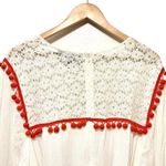 Eloquii  Fit & Flare Pom Pom Lace Boho Gauze Dress Tie Plus 24 Curvy Fashionista Photo 6