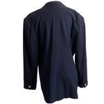 Vintage Oleg Cassini Wool Blazer Navy Gold Button Double Breasted Jacket 16 Blue Photo 7