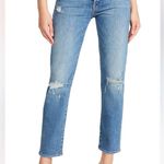 Mother Denim Superior The Trickster Ankle Straight Jeans On Holy Ground Blue NEW Size 25 Photo 3