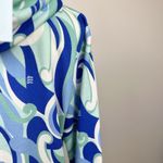 Hill House Allie Zip Up Sweatshirt Hoodie Kaleidoscopic Beach Blue Fleece S NWT Photo 10