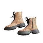 Olivia Miller Normie leopard print combat boots Photo 6