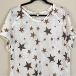 Umgee ‎ Tiger Stars Short Sleeve Slouchy Tee Size Small Photo 3