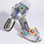 Larroudé x Gabriela Noelle: Garden Mule Deco Silver Size 8 Photo 1