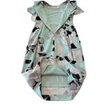 Calvin Klein NWT Aqua Stretch Crepe Floral Puff Sleeve Sheath Dress Size 2 Photo 6