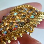 Vintage Coro Gold Tone Aurora Pave Rhinestone Brooch Pin Women’s Estate Jewelry Photo 8