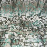 Current Air Green and White Tiered Ruffled Sundress with Long Bishop Sleeves Photo 2