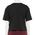 Vans 🖤 Black Floral Graphic Crop Short Sleeve T-Shirt Photo 5