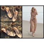 💕DOEN💕 Basque Sandal Saltillo Tan 100% Leather 7 NWT Lace Up Flats Size undefined Photo 2