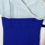 Sangria Sleeveless Blue Maxi Dress with Pleated Skirt Size 6 NWT Photo 5