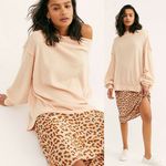 Free People NWT Main Squeeze Off-the-Shoulder Knit Top Photo 1