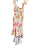 Pink and Yellow High Low Sundress Square Neckline Size M Photo 8