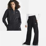 Nike Set of Phoenix Fleece High Waisted Sweatpants and Phoenix Fleece 1/4 Zip Photo 1