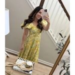 Free People  Sundrenched Floral Tiered Maxi Sundress in Butter Combo Size Medium Photo 2