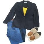 Vintage Howard Wolf Wool Black Blazer Small Photo 0