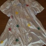 Peach Love California  Baby Blue Star Patch Mini Dress Photo 0