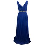 David's Bridal David’s Bridal Cobalt Blue Rhinestone Waist Bridesmaid Formal Dress 10 L W11092 Photo 1