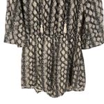 Show Me Your Mumu Tillie Tie Lace Up Romper in Snake Print Size Small Photo 5