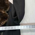 Kate Spade  Trine‎ Faux Fur Collar Wool Moto Jacket Gold Hardware Black Size 14 Photo 1