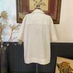 COS Short Sleevee Resort Poplin Oversized White Boxy Cotton Shirt - Sz 10 ๐งก๐ Photo 6