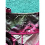 Athleta Chaturanga Crop Capri Floral Bloom Pink & Black Stretch Yoga Size Small Photo 2