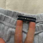 Brandy Melville Baby blue  ribbed pointelle pajama shorts Photo 1