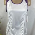 Nike  White & Lavender Short Sleeve Athletic Sport Top NEW L Photo 0