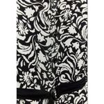ZARA Floral Printed Button Front Maxi Shirt Dress Black White Women's Size XL Photo 3
