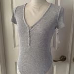 Anthropologie By Ribbed Knit Henley Bodysuit Photo 5