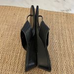 Brighton Women's Black Leather Thong Wedge Sandals Silver Accent Size 7108 Photo 6