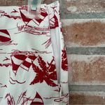 Talbots A Line Canvas Skirt Sail Away Women’s 6 Petite White Red NEW Nautical Photo 3