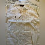 Quince NWT Textured Cotton Peasant Blouse Top Shirt Ruffle Cottagecore Sz S Photo 3