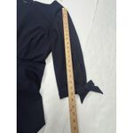 Talbots  Ponte Knit Fit & Flare Dress Size 14 Navy Blue Career Classic Stretch Photo 12