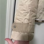 Anthropologie Women's Cream and Tan Quilted Jacket Size L Photo 6