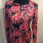 GGblue Luxe Sport Floral 1/4 Zip Golf Jacket Size Medium M Photo 0