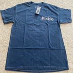 Urban Outfitters Modelo Cerveza Pigment Dye Tee NWT Size M - Navy Photo 5