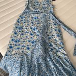 Maison Tara Sleeveless Mixed Bluebell Print Wrap Maxi Dress New Multiple Size 14 Photo 11