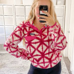 Patagonia Synchilla Fleece Jacket Pink Diamond Tie Dye Size Small Photo 0