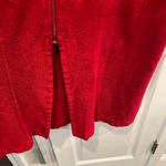 Cuddledown Size M Red Full Zip Pima Cotton Terry Duster Robe Pockets Size M Photo 2