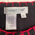 Coldwater Creek Vintage 90s  Cardinal Granny Embroidered Winter Cardigan Sweater Photo 5