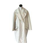 ZARA NWT  OVERSIZED BlOGGERS FAVE MAXI LONG COAT BEIGE SZ-XL Photo 8