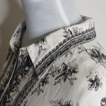 Max Studio Black And White Floral Button Up Shirt Size XL Photo 6