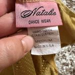 Natalie dance wear shirt size medium gold sparkly Photo 2