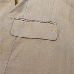 Tahari  Linen Minimalist Oversized Vented Jacket Blazer Pale Gray Size Large Photo 1